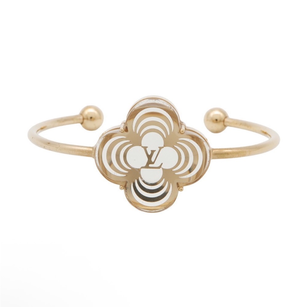 Louis Vuitton Monogram Flower Ala Folie Bracelet Cuff